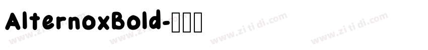 AlternoxBold字体转换