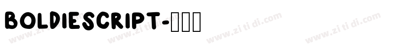 BOLDIESCRIPT字体转换