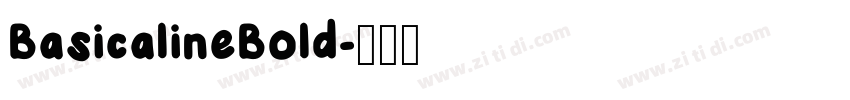 BasicalineBold字体转换