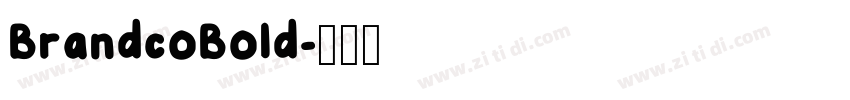 BrandcoBold字体转换