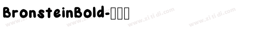 BronsteinBold字体转换