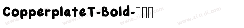 CopperplateT-Bold字体转换 CopperplateT-Bold字体转换