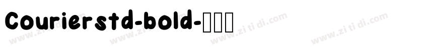 Courierstd-bold字体转换
