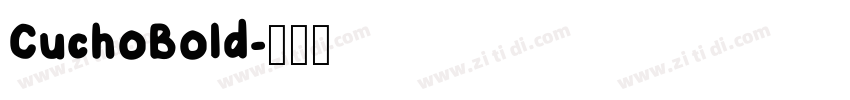 CuchoBold字体转换