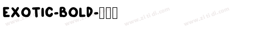 EXOTIC-BOLD字体转换