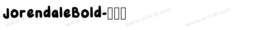 JorendaleBold字体转换