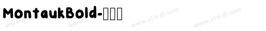 MontaukBold字体转换