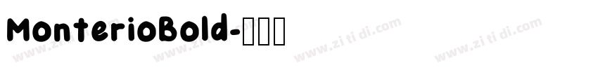 MonterioBold字体转换