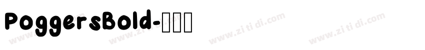 PoggersBold字体转换