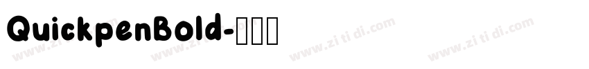 QuickpenBold字体转换