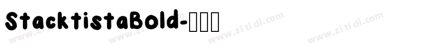 StacktistaBold字体转换