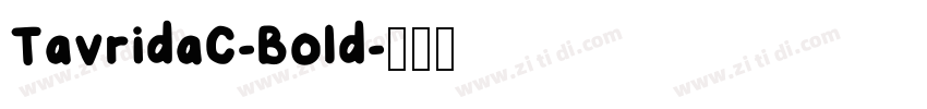TavridaC-Bold字体转换