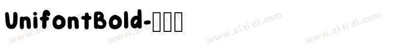 UnifontBold字体转换