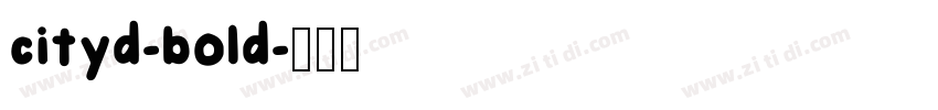 cityd-bold字体转换