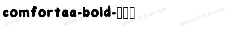 comfortaa-bold字体转换
