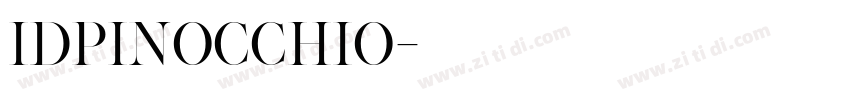 IDpinocchio字体转换