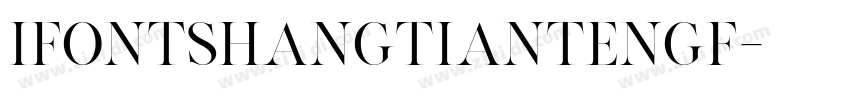 iFontshangtiantengf字体转换