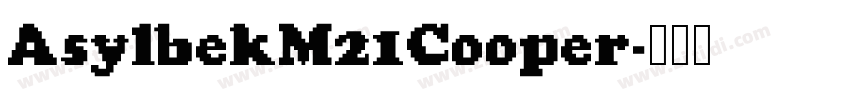 AsylbekM21Cooper字体转换