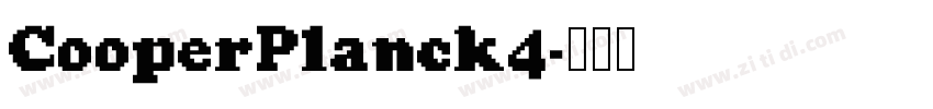 CooperPlanck4字体转换