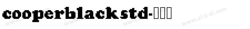 cooperblackstd字体转换