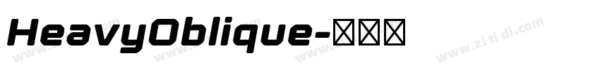 HeavyOblique字体转换