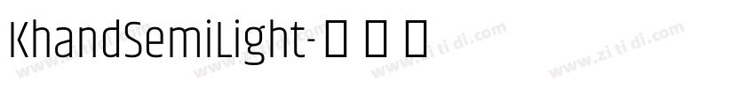 KhandSemiLight字体转换
