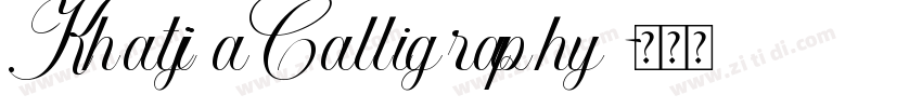 KhatijaCalligraphy字体转换