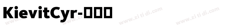 KievitCyr字体转换