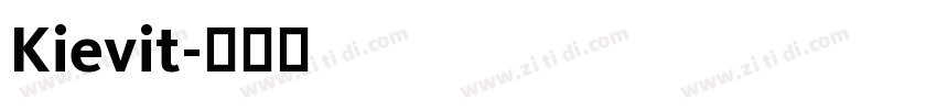 Kievit字体转换