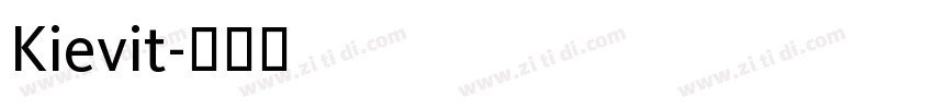 Kievit字体转换