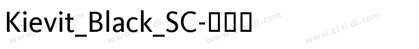 Kievit_Black_SC字体转换