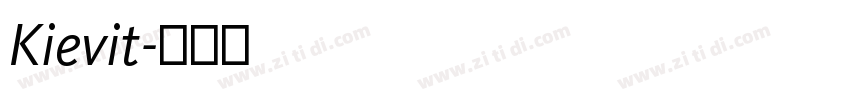Kievit字体转换