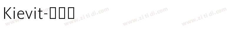 Kievit字体转换