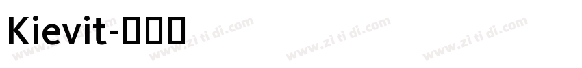 Kievit字体转换