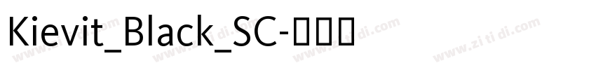Kievit_Black_SC字体转换