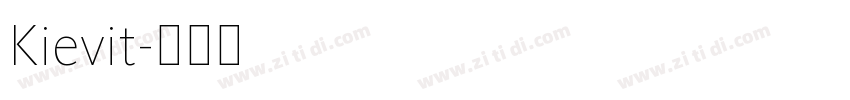 Kievit字体转换