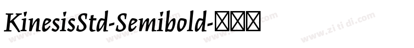 KinesisStd-Semibold字体转换