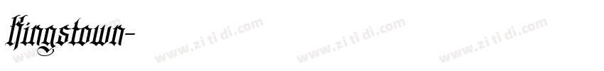 Kingstown字体转换