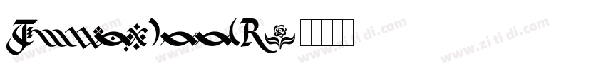 flourished字体转换