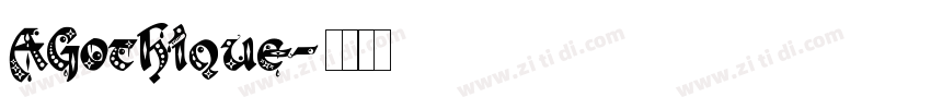 AGothique字体转换