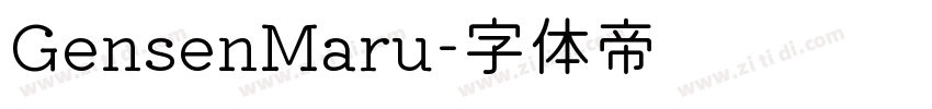 GensenMaru字体转换