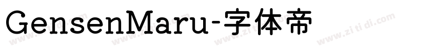 GensenMaru字体转换