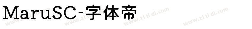 MaruSC字体转换