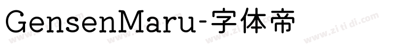 GensenMaru字体转换