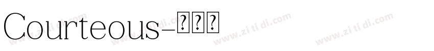 Courteous字体转换