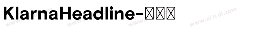 KlarnaHeadline字体转换