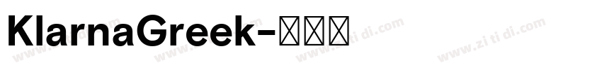 KlarnaGreek字体转换