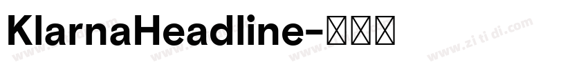 KlarnaHeadline字体转换