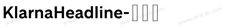KlarnaHeadline字体转换