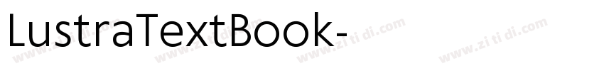 LustraTextBook字体转换